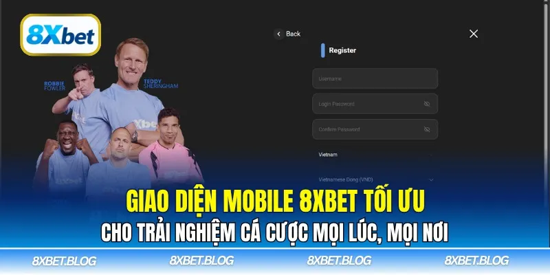 Giao diện mobile 8xbet tối ưu cho trải nghiệm cá cược mọi lúc, mọi nơi