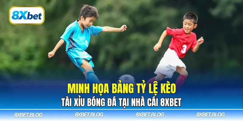 Minh họa bảng tỷ lệ kèo tài xỉu bóng đá tại nhà cái 8Xbet